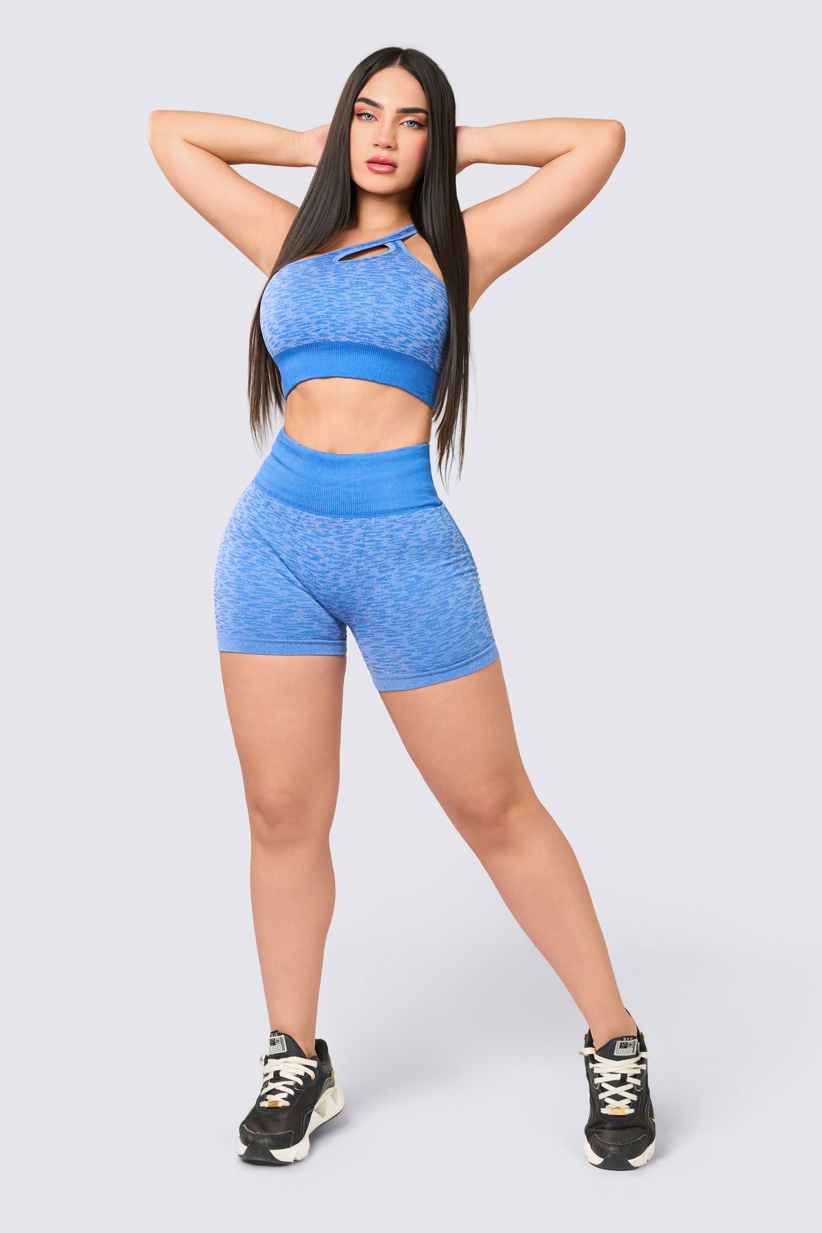 Short Azul Mujer Patrón Animal Print