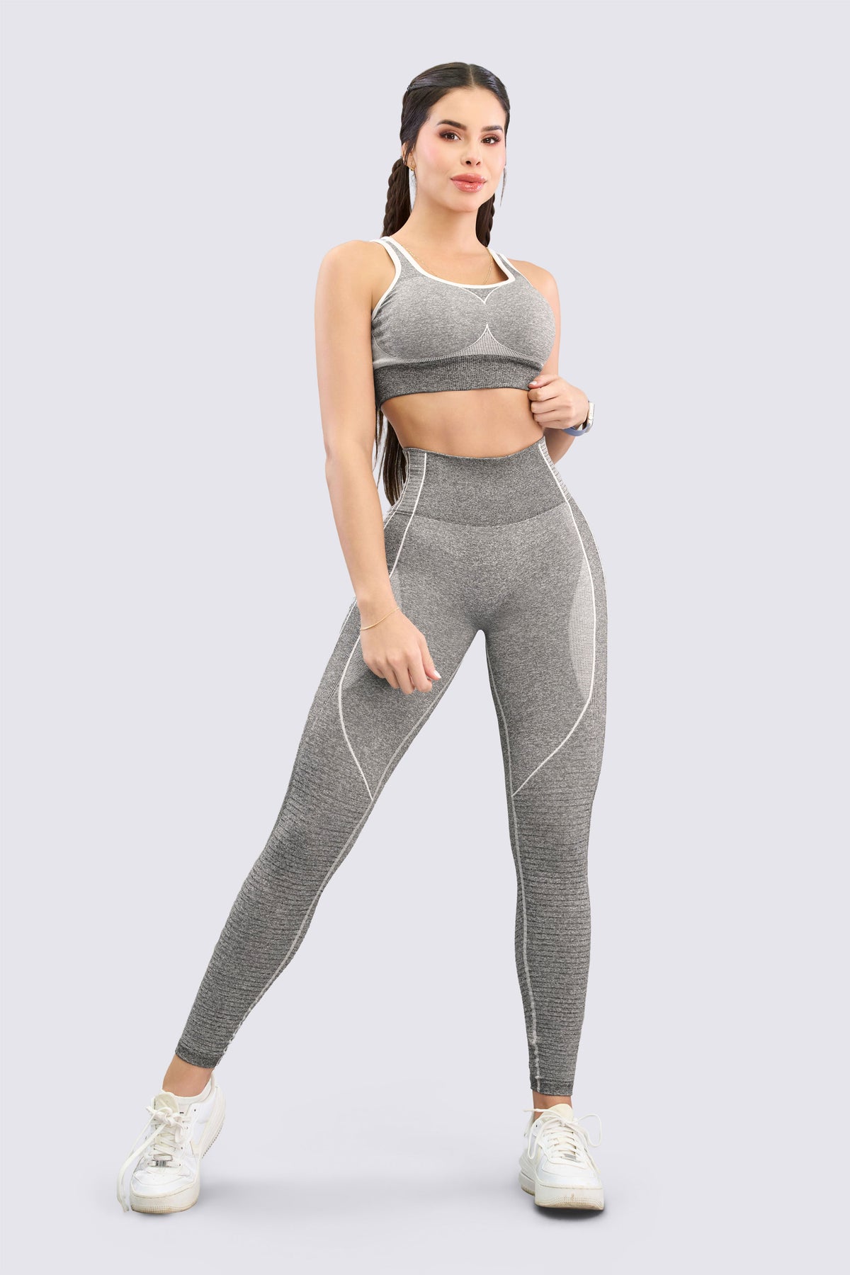 Top Mujer Blanco Tejido Sculpt