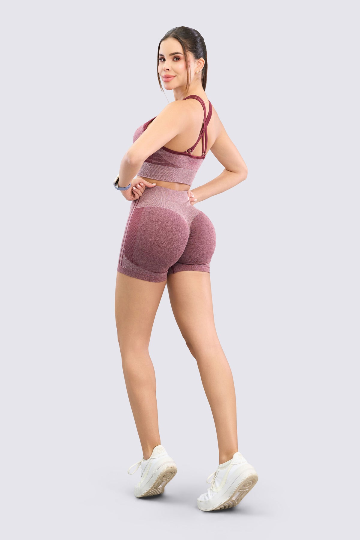 Short Mujer Push Up Vinotinto