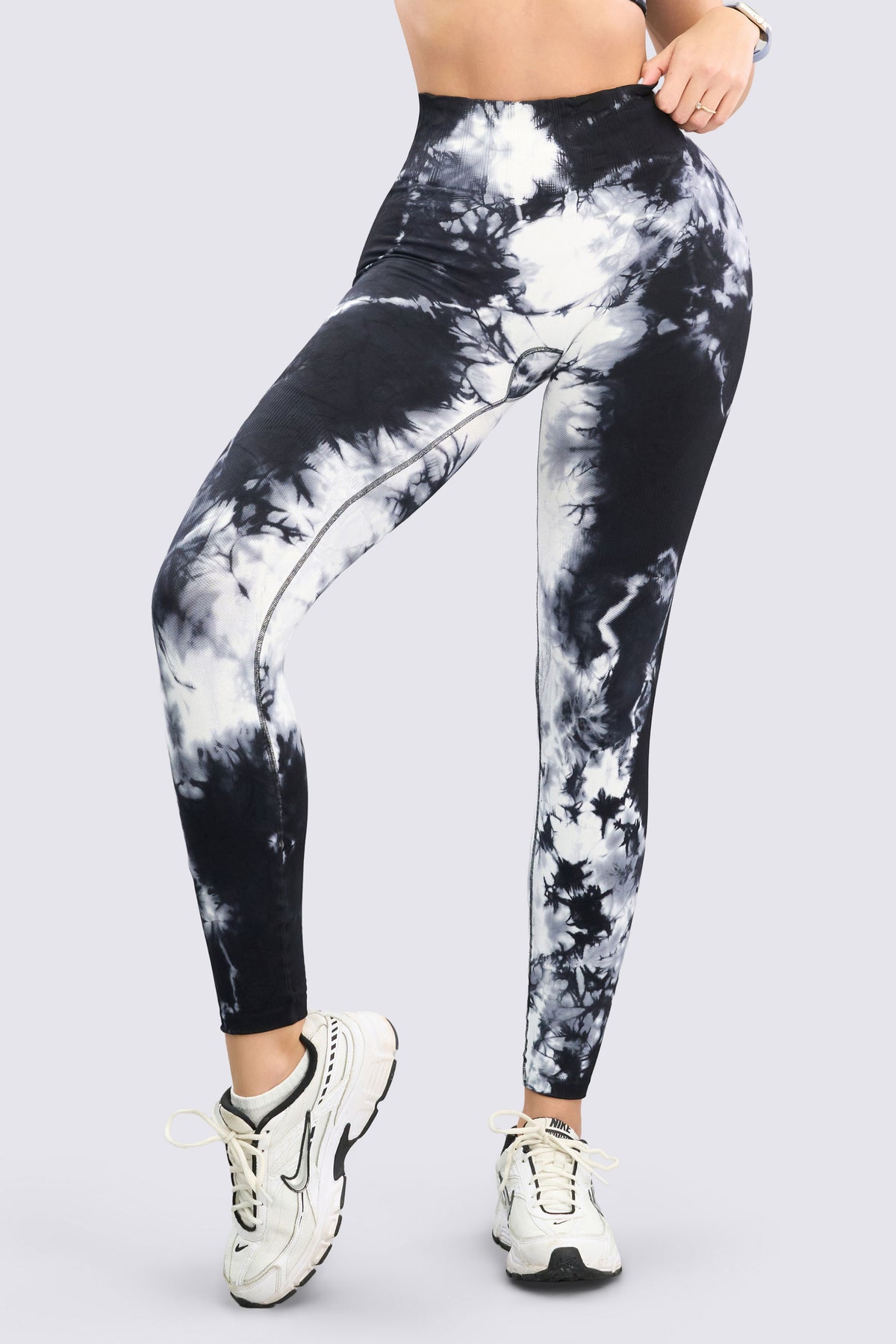 Leggings Tye Dye Blanco y Negro