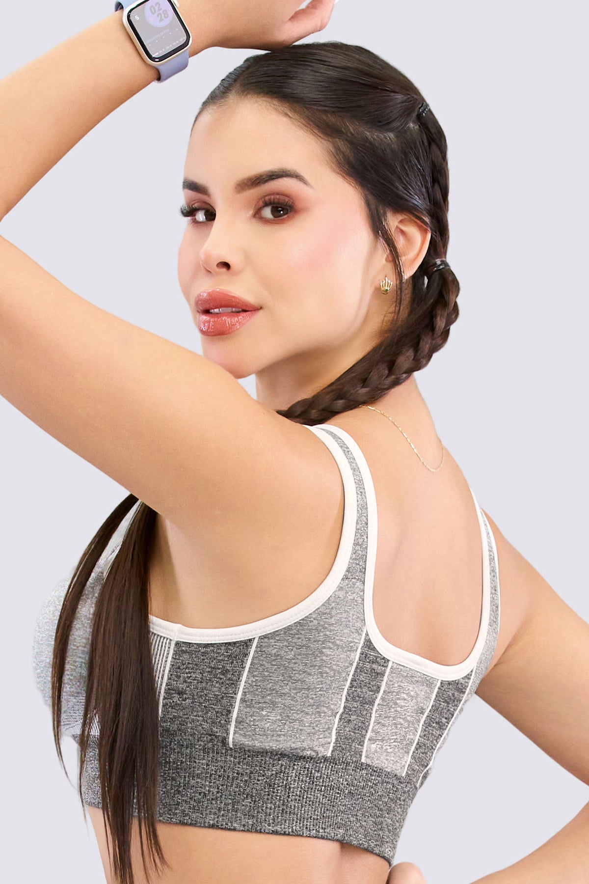 Top Mujer Blanco Tejido Sculpt