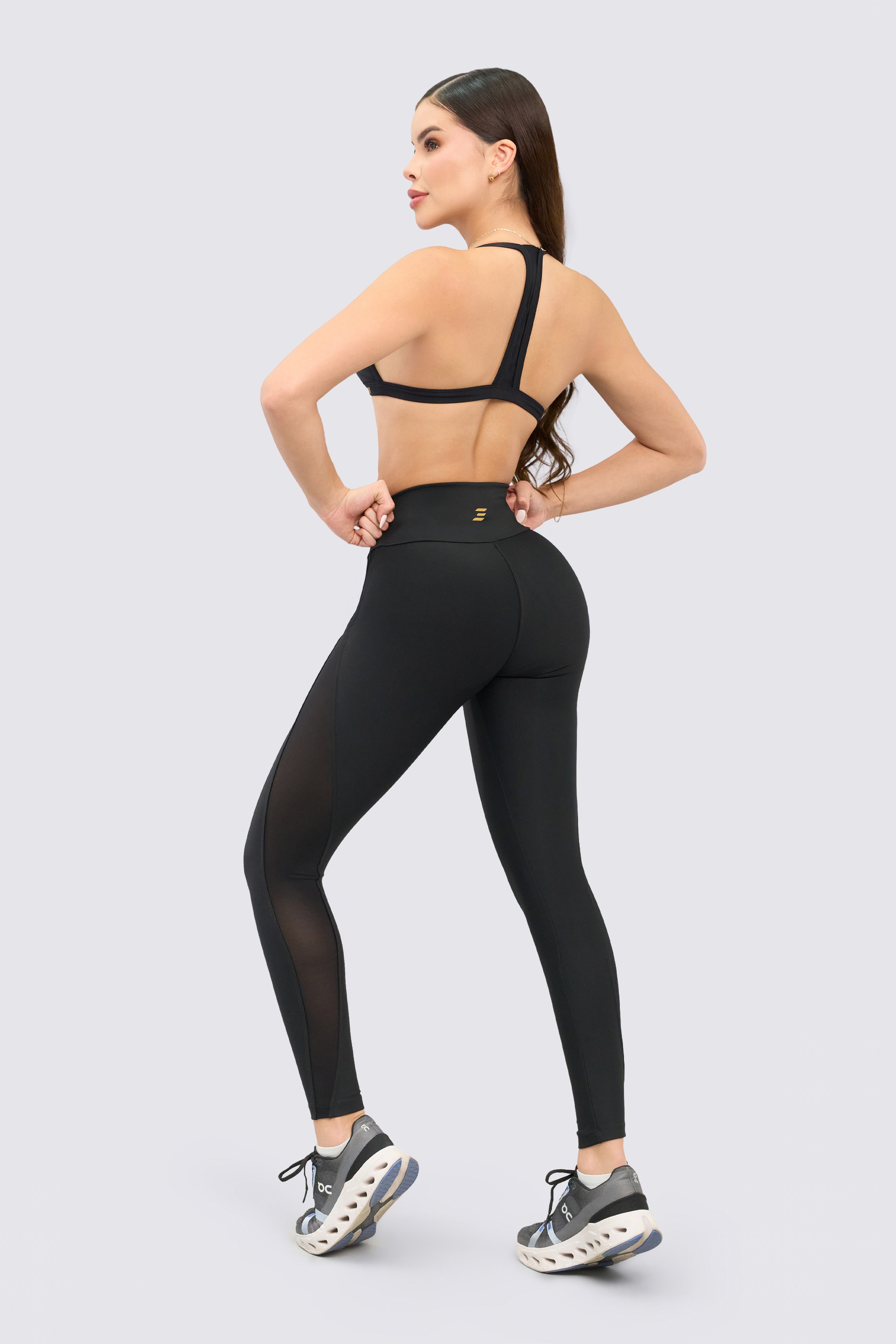 CGW Black Sports Bralette with Front Clasp – Light Support