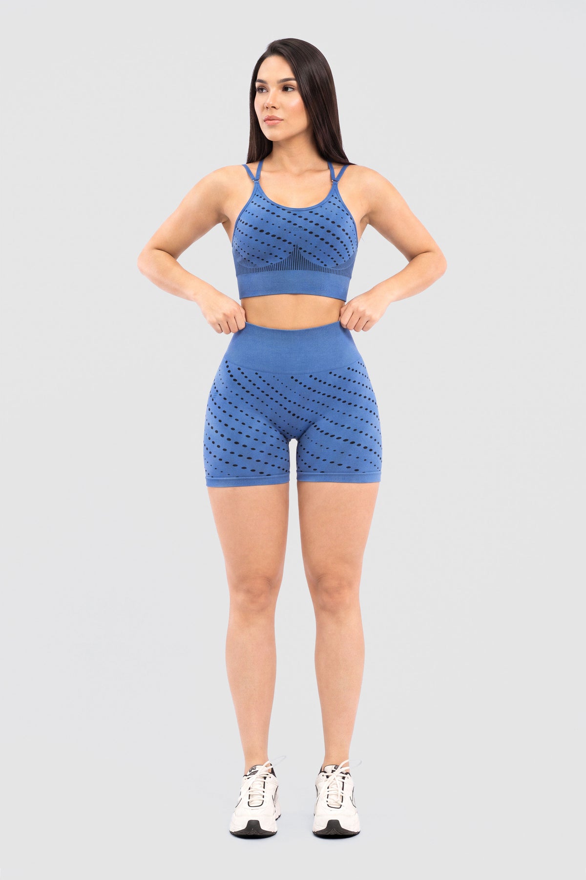 Short Mujer Alto Soporte Azul Rey