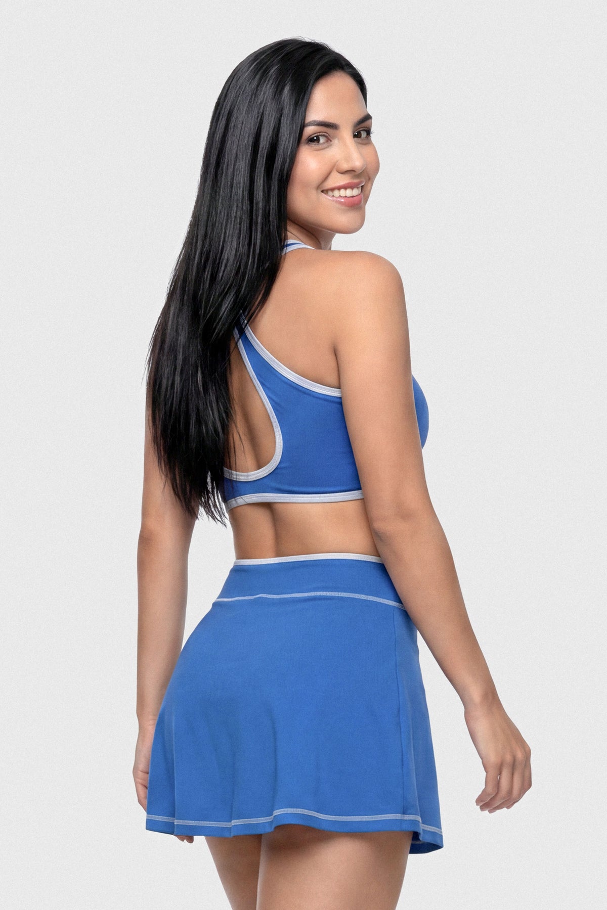 Vestido Azul Cut Out en Cintura