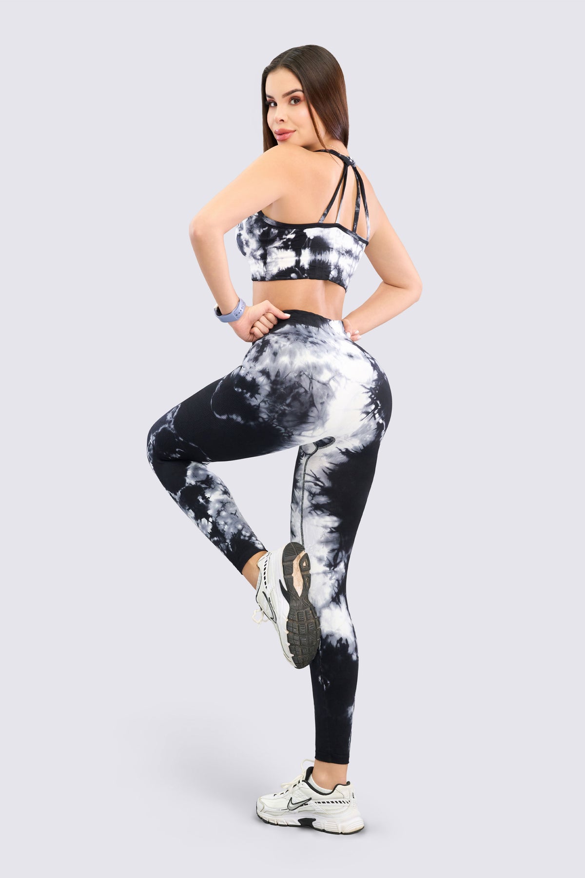 Leggings Tye Dye Blanco y Negro