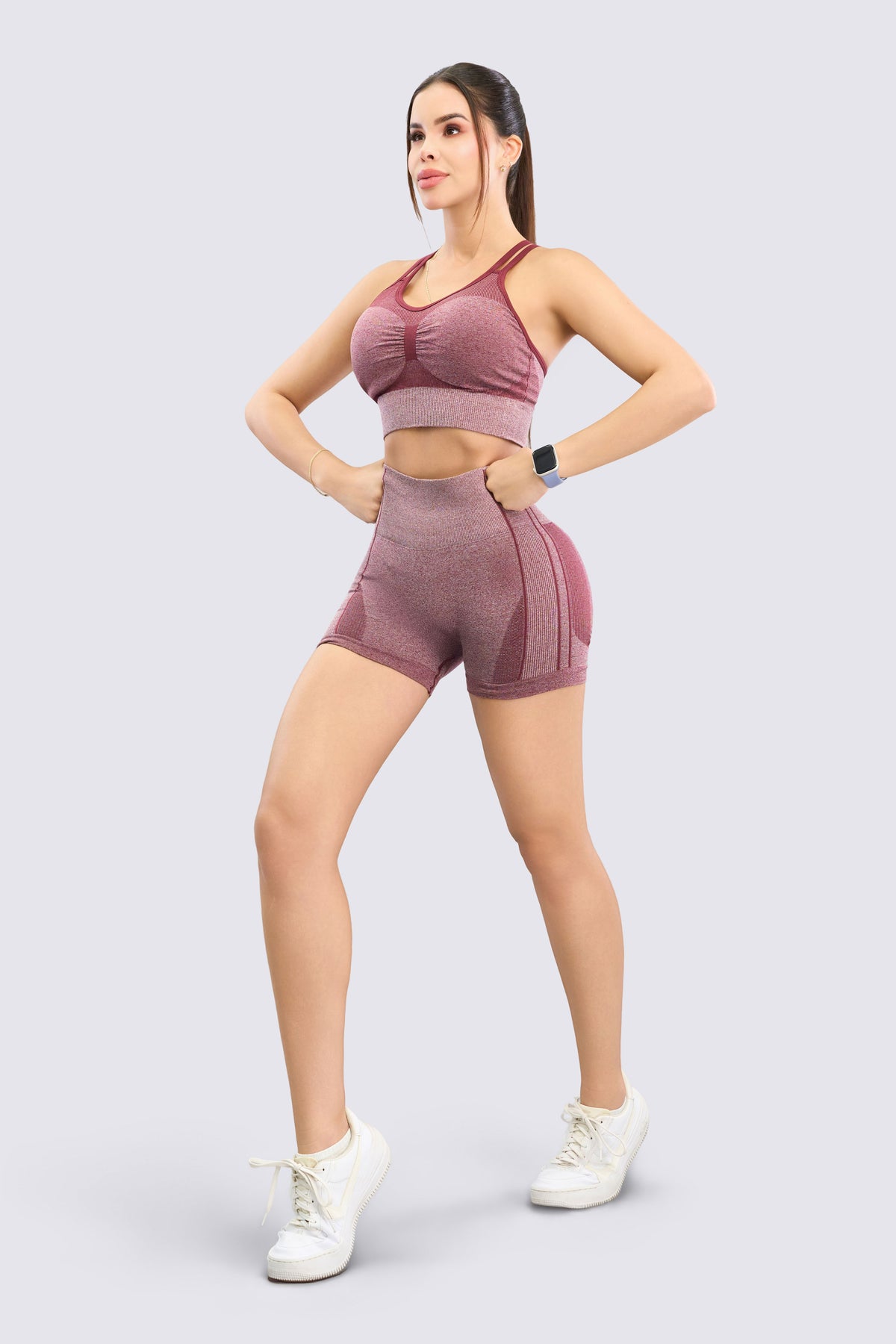 Short Mujer Push Up Vinotinto