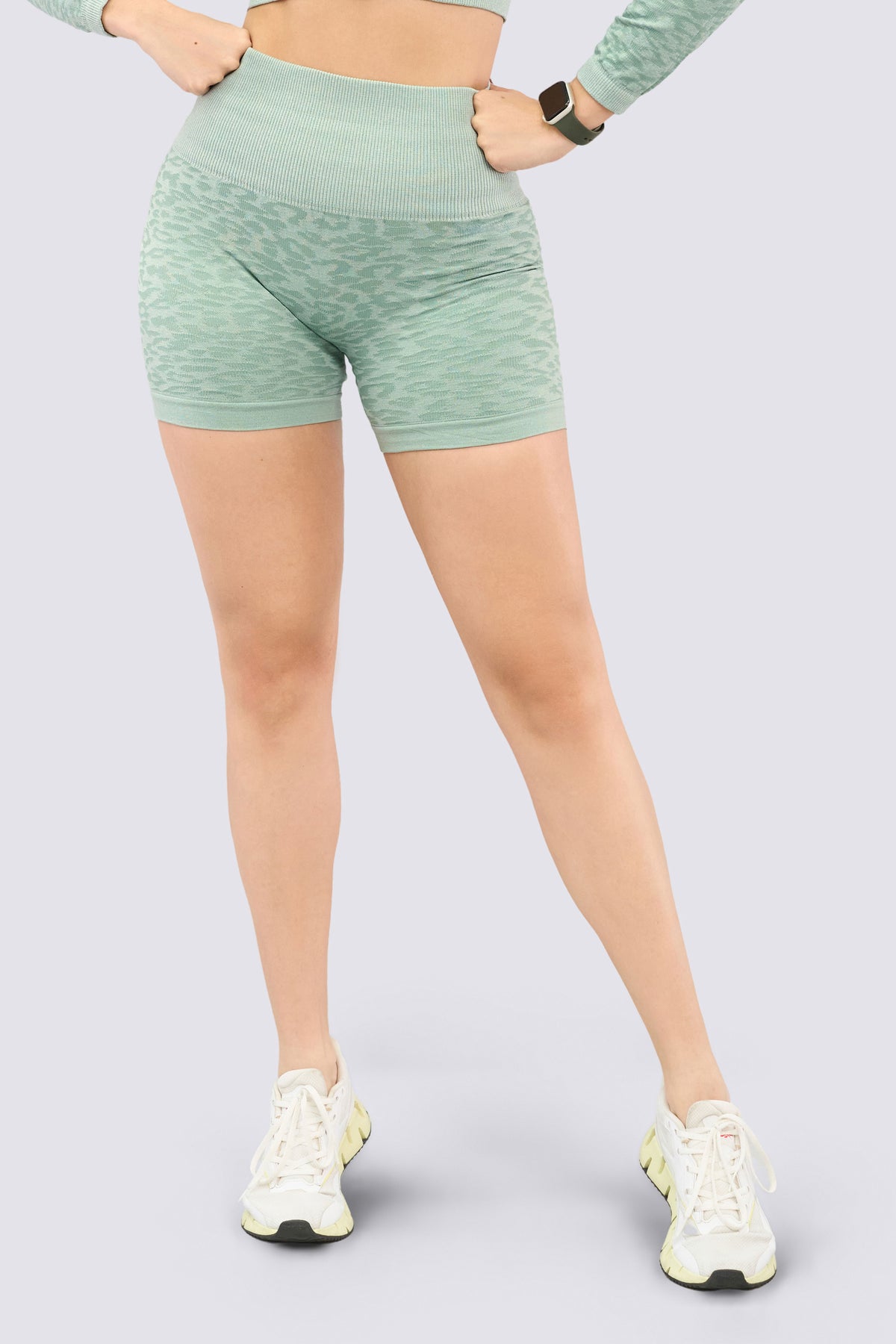 Short Animal Print Verde
