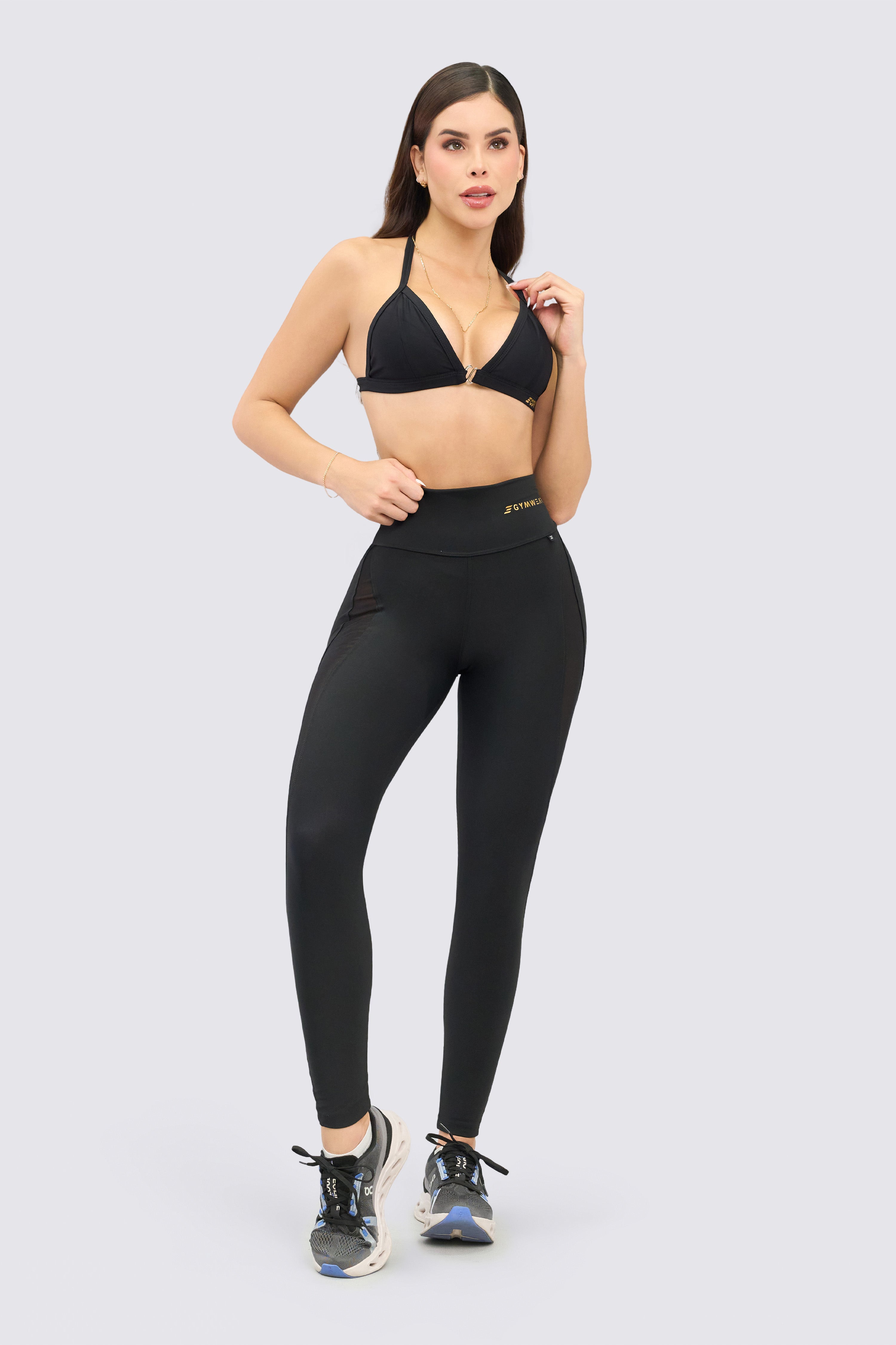 CGW Black Sports Bralette with Front Clasp – Light Support