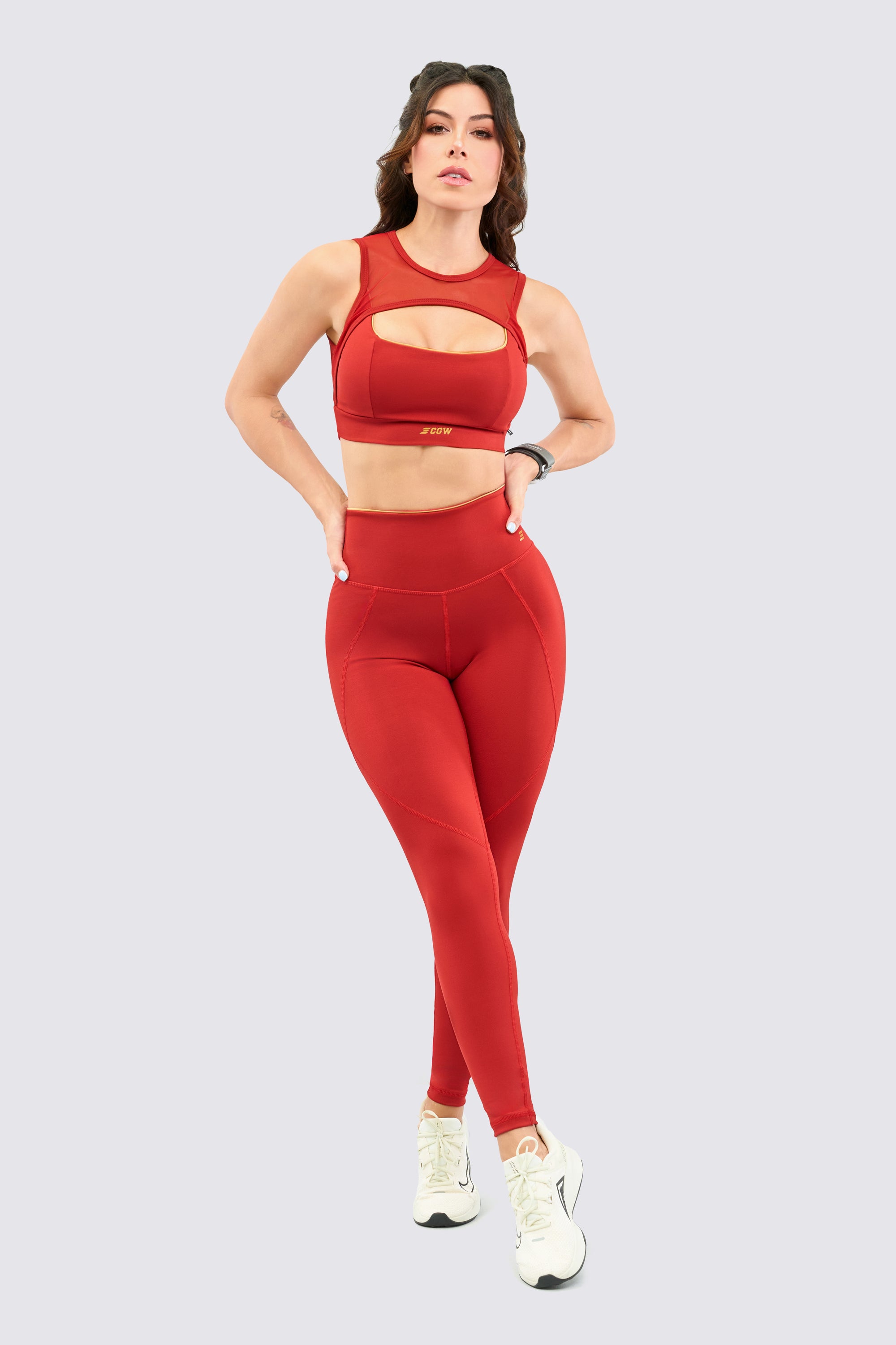 CGW Fusion Mesh Crop Top