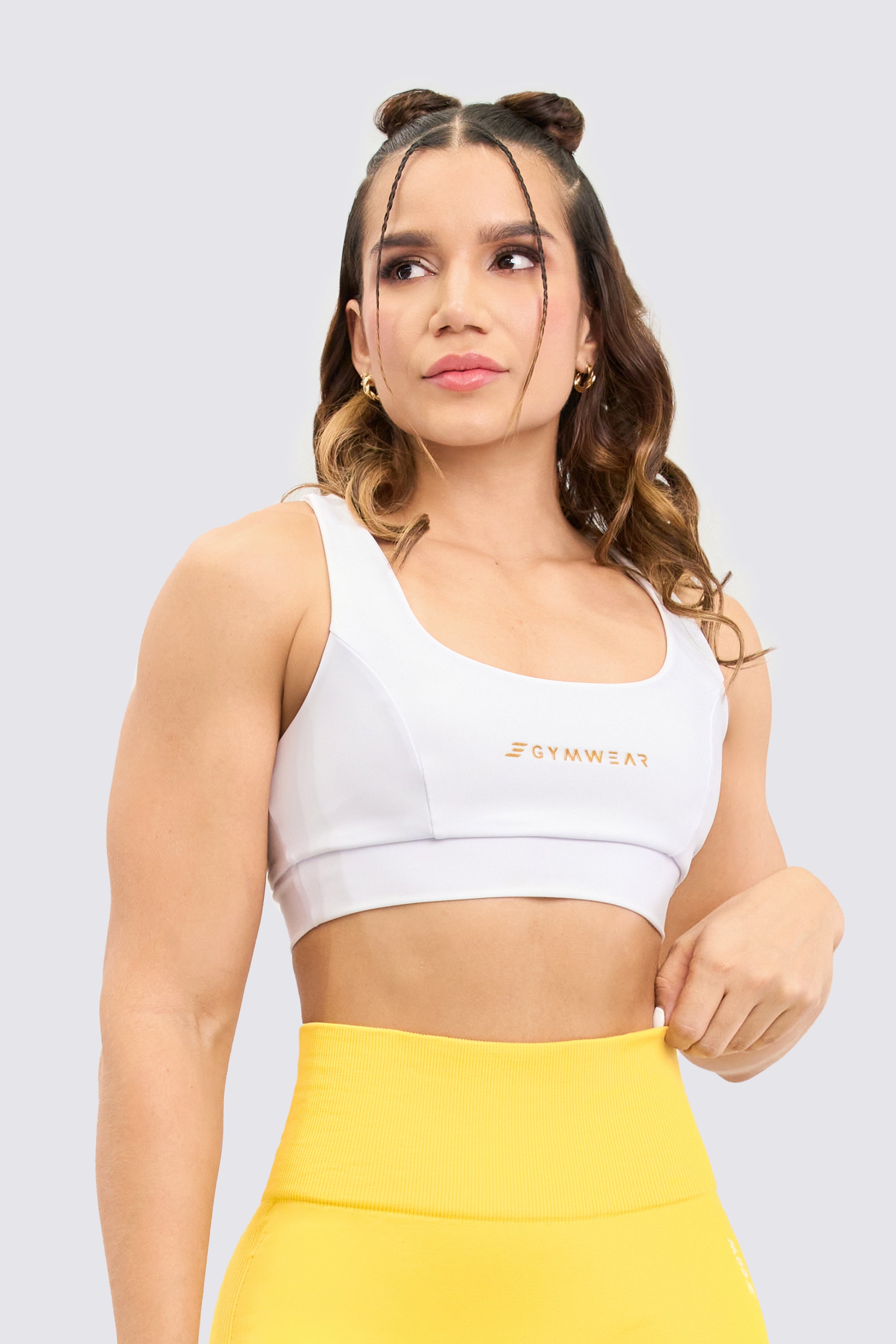 white top that combines durable comfort and versatile design to suit your style