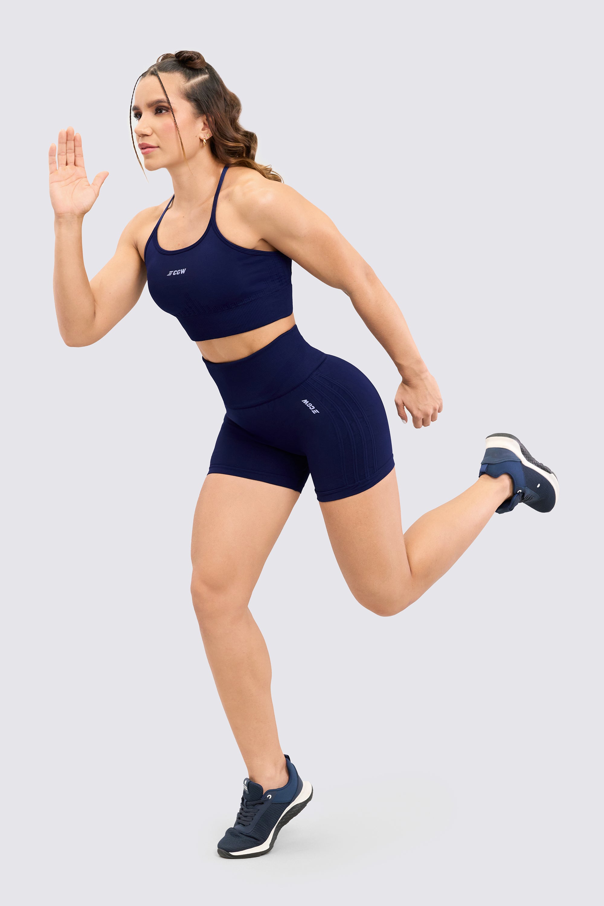 CGW AeroFlex Navy Crop Top