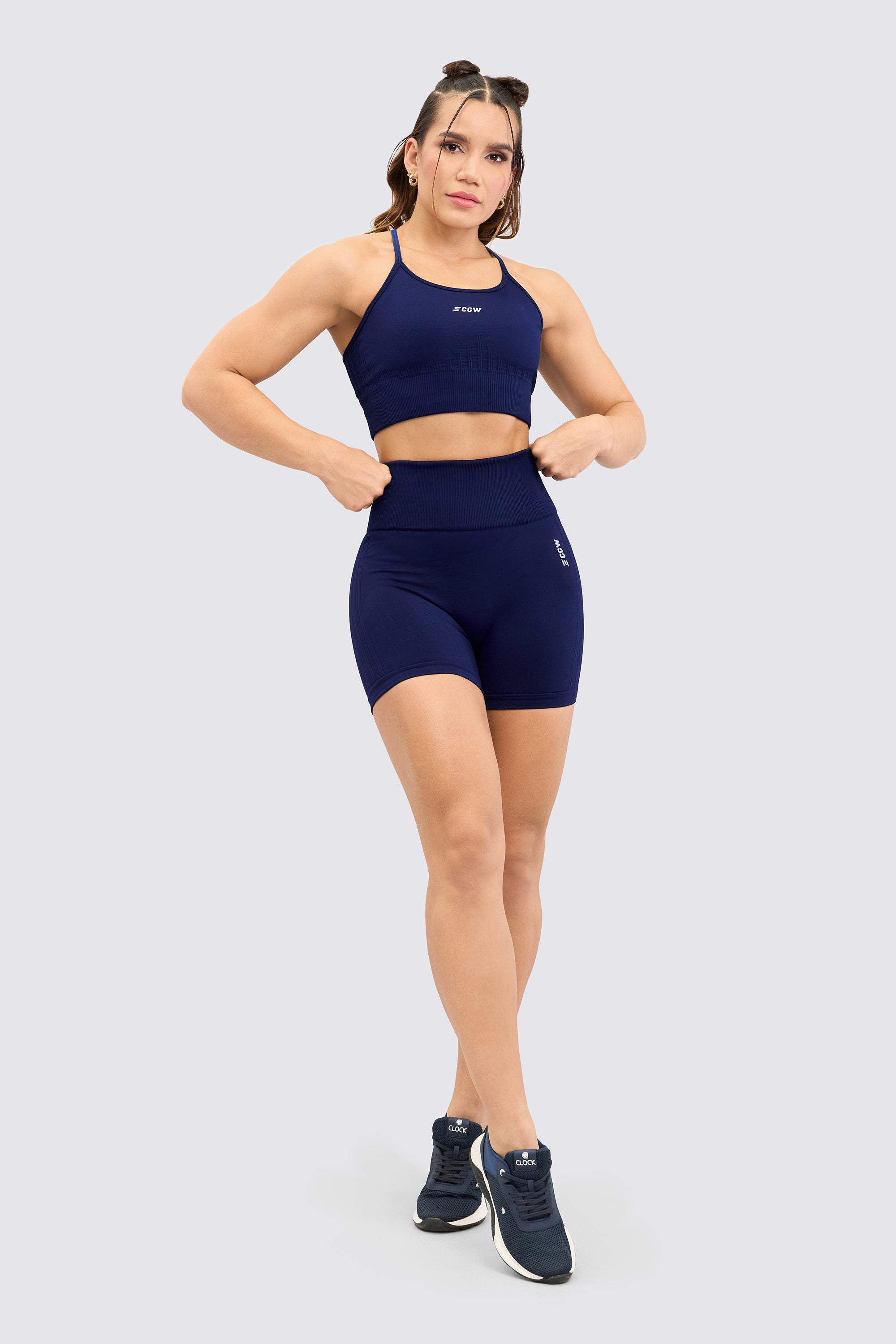 CGW AeroFlex Navy Crop Top