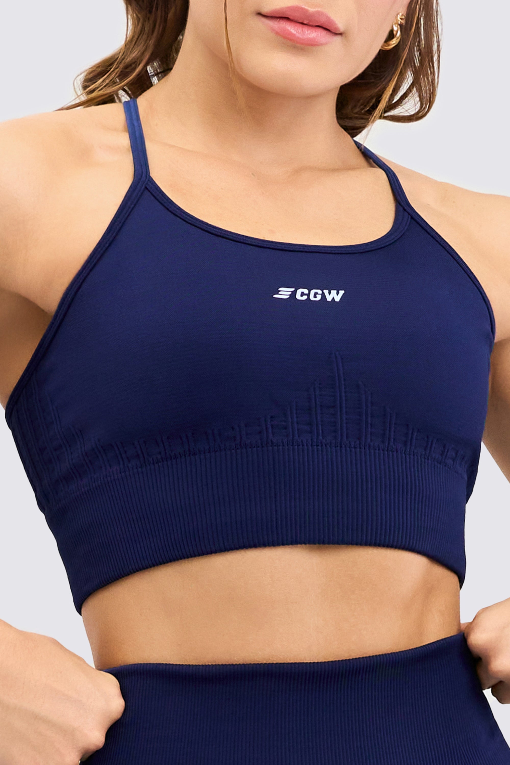 CGW AeroFlex Navy Crop Top