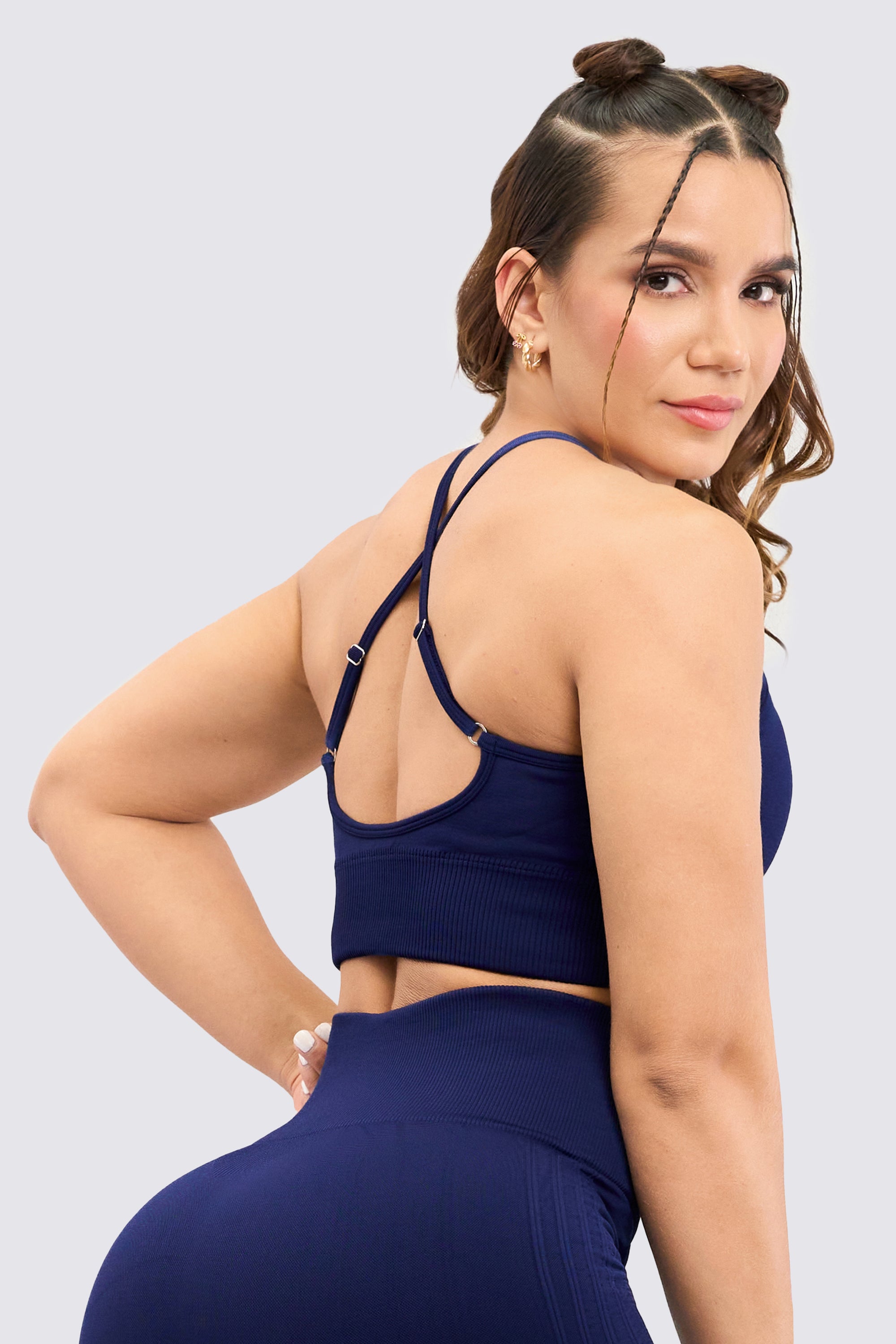CGW AeroFlex Navy Crop Top