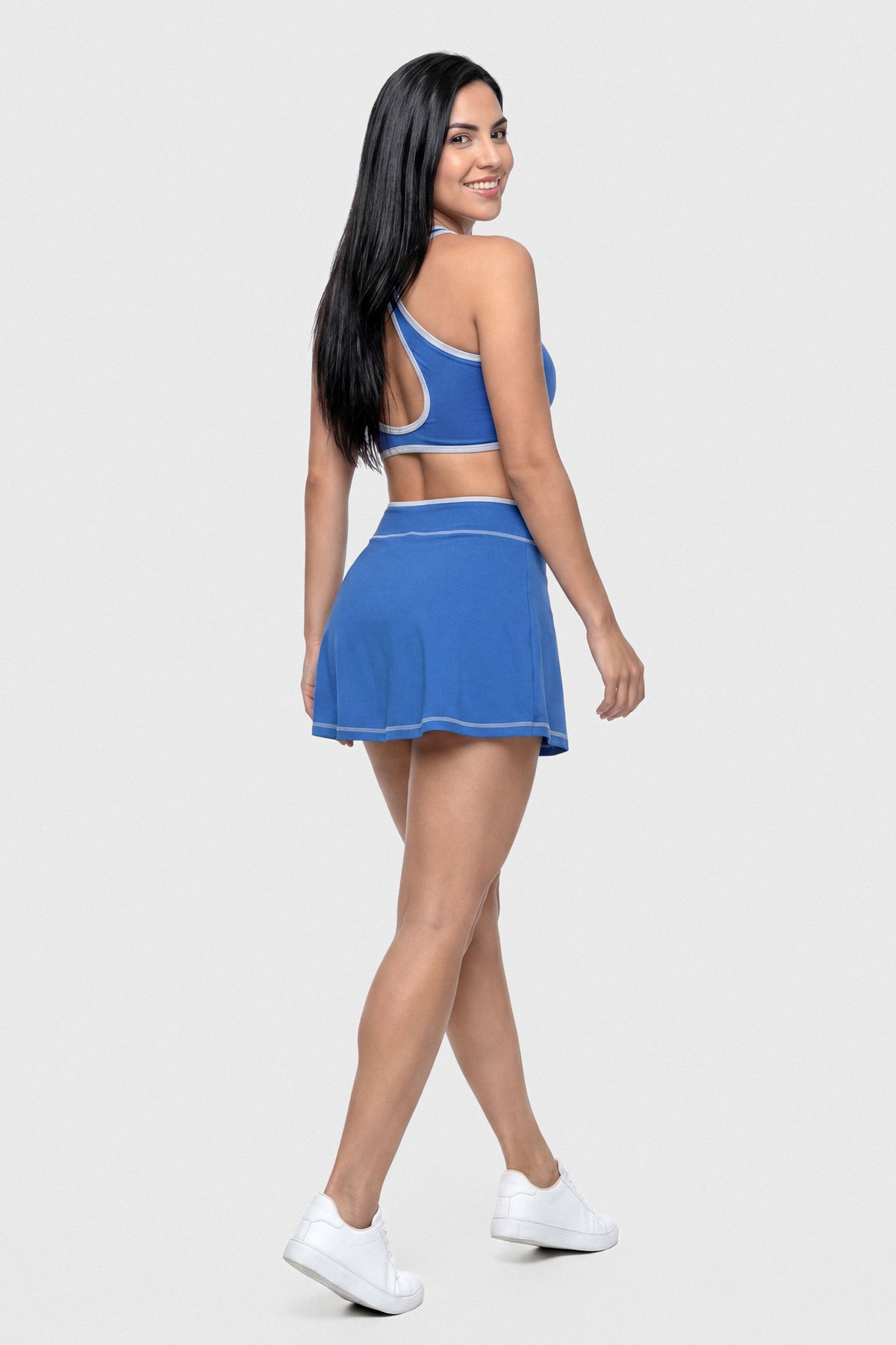 Vestido Azul Cut Out en Cintura